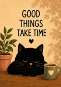 Stickkaro Aesthetic Cat Quote Poster Set (Pack of 5) | Peel & Stick Wall Art | Room Decor for Bedroom, Living Room, Office & Study | Waterproof, Removable & Residue-Free (Large: (8 × 11 inches))